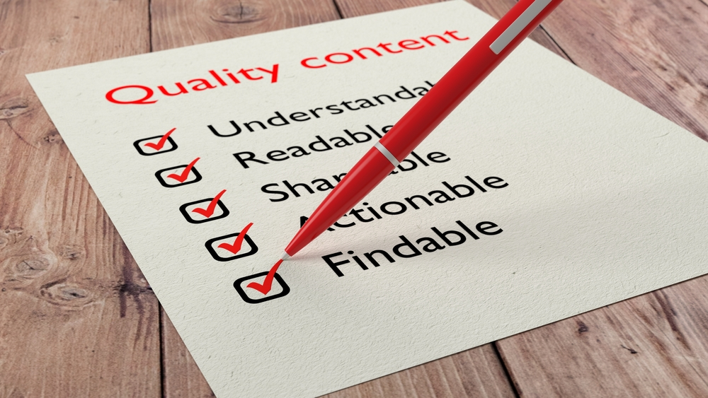 importance of quality content in SEO